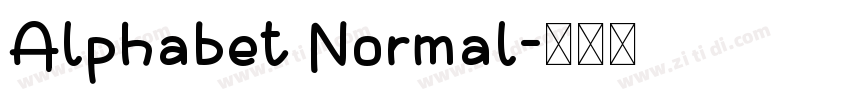 Alphabet Normal字体转换